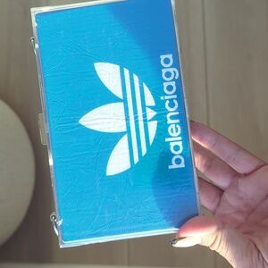 Balenciaga X Adidas Shopper Tote Bag Novelty Clutch UPCYCLED